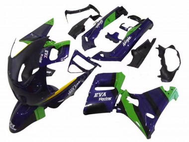 Grün Dunkel Blau Lila Trick Star EVA Rennen 1998-2003 Kawasaki ZZR600 Motorrad Verkleidung