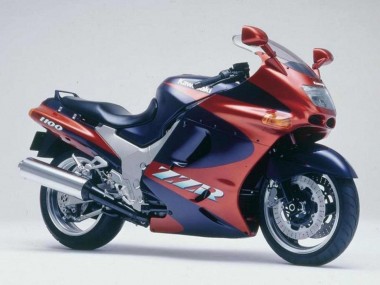 Kastanienbraun Rot Dunkel Blau 1993-2003 Kawasaki ZZR1100 Motorrad Verkleidung