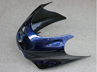 Glänzendes Blau Grau 1993-2003 Kawasaki ZZR1100 Motorrad Verkleidung