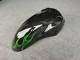 Glänzendes Schwarz Grün Flamme 1993-2003 Kawasaki ZZR1100 Motorrad Verkleidung