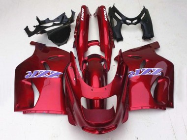 Glänzendes Rot 1993-2003 Kawasaki ZZR1100 Motorrad Verkleidung