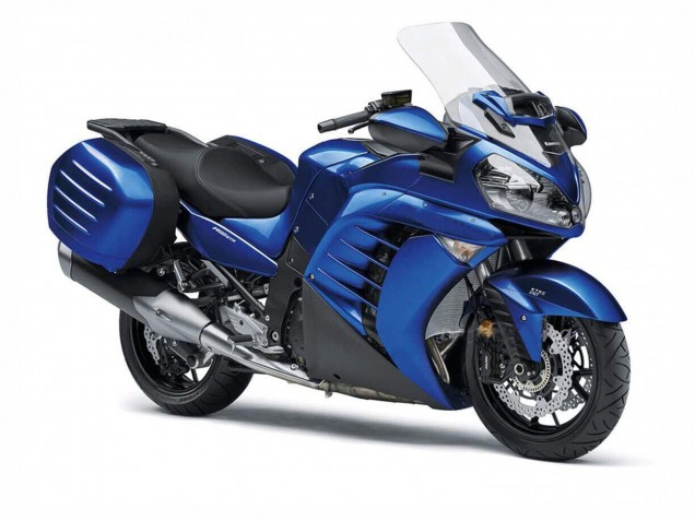 Blau Schwarz 2007-2009 Kawasaki GTR1400/ZG1400 Motorrad Verkleidung