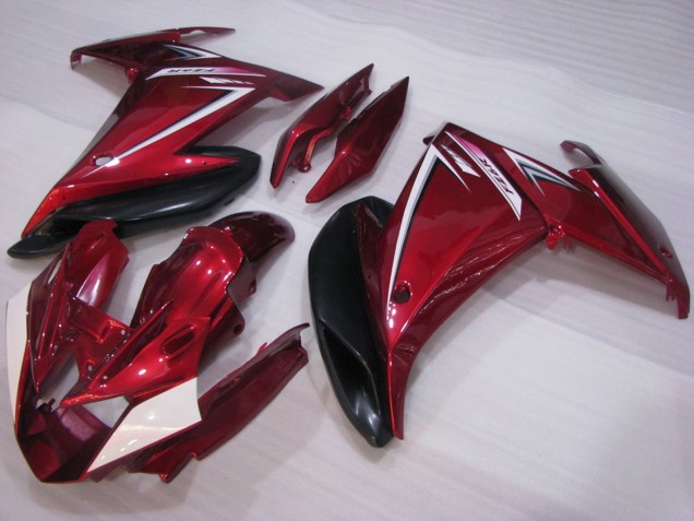 Rot Weiß Schwarz 2009-2015 Yamaha FZ6R Motorrad Verkleidung