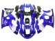 Blau Weiß Silber 1996-2007 Yamaha YZF600R Thundercat Motorrad Verkleidung