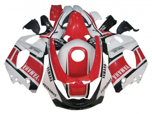 Weiß Rot Schwarz Petronas Yamalube 1996-2007 Yamaha YZF600R Thundercat Motorrad Verkleidung