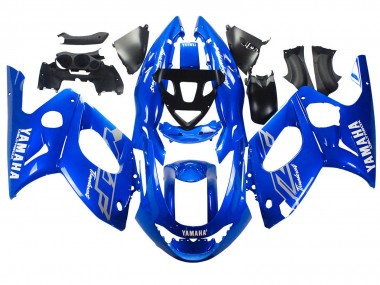 Blau Weiß Silber 1996-2007 Yamaha YZF600R Thundercat Motorrad Verkleidung