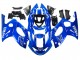 Blau Weiß Silber 1996-2007 Yamaha YZF600R Thundercat Motorrad Verkleidung