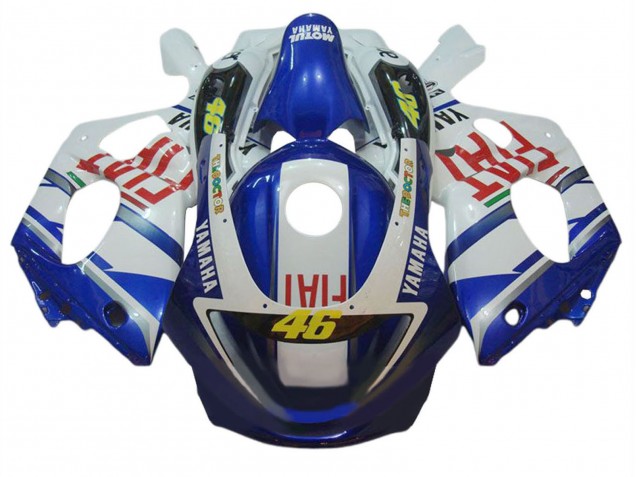 Weiß Blau Rot Fiat 46 1996-2007 Yamaha YZF600R Thundercat Motorrad Verkleidung