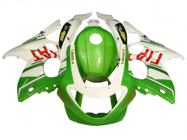Weiß Grün Fiat 1996-2007 Yamaha YZF600R Thundercat Motorrad Verkleidung