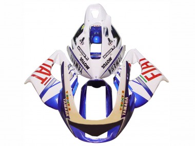 Weiß Blau Fiat Motul 1997-2007 Yamaha YZF 1000R Thunderace Motorrad Verkleidung