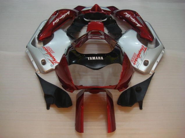 Rot Silber Thunderace 1997-2007 Yamaha YZF 1000R Thunderace Motorrad Verkleidung
