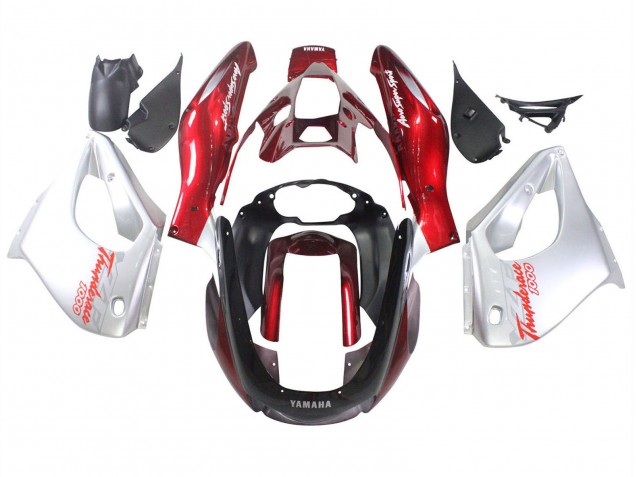 Rot Silber Thunderace 1997-2007 Yamaha YZF 1000R Thunderace Motorrad Verkleidung