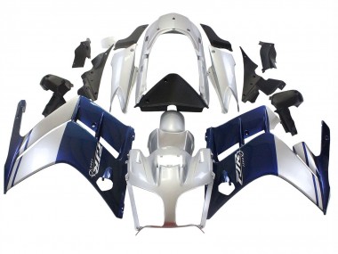 Dunkel Blau Silber 2001-2006 Yamaha FJR1300 Motorrad Verkleidung
