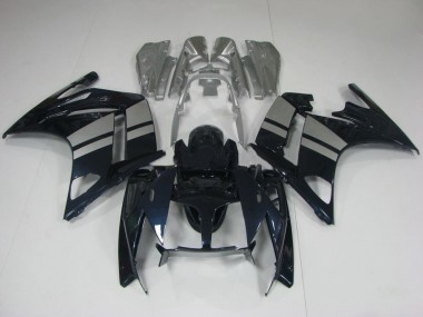 Glänzendes Schwarz Silber 2001-2006 Yamaha FJR1300 Motorrad Verkleidung