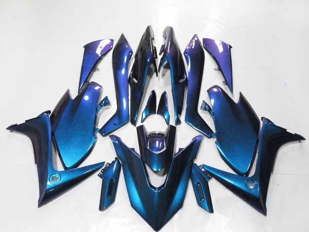 Gradient Dunkel Blau Lila 2019-2021 Yamaha TMAX560 Motorrad Verkleidung