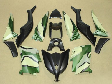 Matt Schwarz Grün HellGelb 2012-2014 Yamaha TMAX530 Motorrad Verkleidung