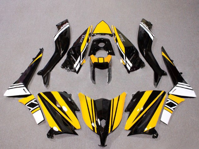 Glänzendes Schwarz Gelb Weiß 2012-2014 Yamaha TMAX530 Motorrad Verkleidung