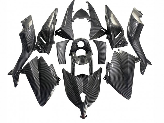 Schwarze Carbonfaser 2012-2014 Yamaha TMAX530 Motorrad Verkleidung