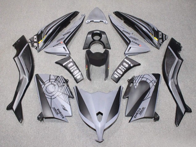 Matt Schwarz Grau ENEOS Yamalube 2012-2014 Yamaha TMAX530 Motorrad Verkleidung