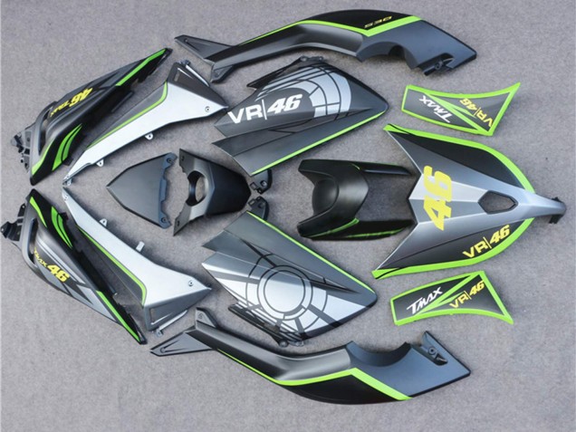 Matt Schwarz Grau Limetten Grün 46 2012-2014 Yamaha TMAX530 Motorrad Verkleidung
