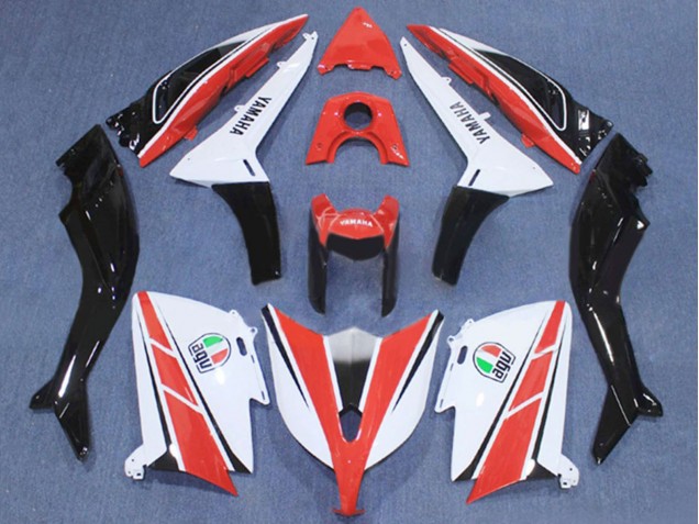 Rot Weiß Schwarz 2012-2014 Yamaha TMAX530 Motorrad Verkleidung