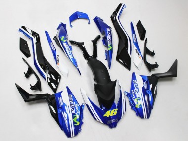 Blau Schwarz MoviStar ENEOS Yamalube 46 2017-2021 Yamaha XMAX300 Motorrad Verkleidung