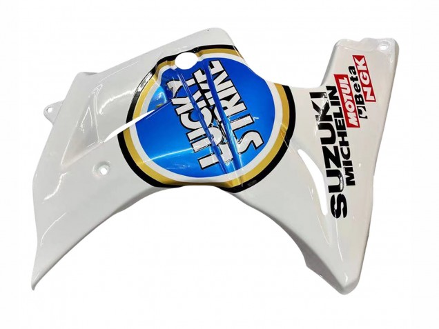 Weiß Blau Lucky Strike Motul 2003-2013 Suzuki SV650 Motorrad Verkleidung