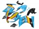 Blau Gelb Rot Silber Hai 2003-2013 Suzuki SV650 Motorrad Verkleidung