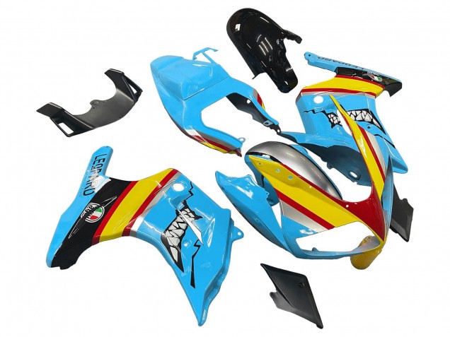 Blau Gelb Rot Silber Hai 2003-2013 Suzuki SV650 Motorrad Verkleidung