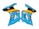 Blau Gelb Rot Silber Hai 2003-2013 Suzuki SV650 Motorrad Verkleidung
