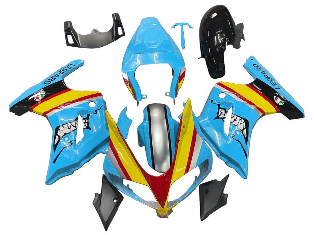 Blau Gelb Rot Silber Hai 2003-2013 Suzuki SV650 Motorrad Verkleidung