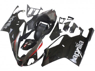 Glänzendes Schwarz Grau Rot 2003-2006 Aprilia RSV1000 Motorrad Verkleidung