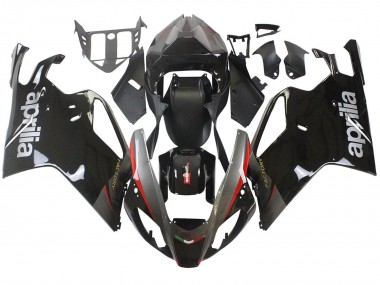 Glänzendes Schwarz Grau Rot 2003-2006 Aprilia RSV1000 Motorrad Verkleidung