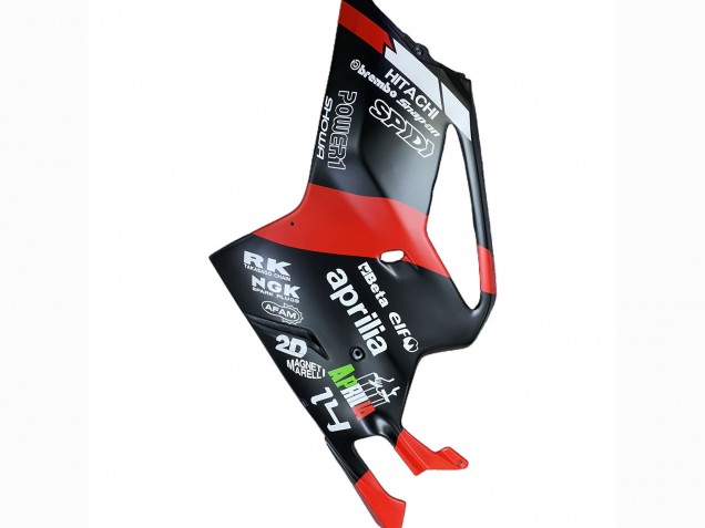 Schwarz Rot 2003-2006 Aprilia RSV1000 Motorrad Verkleidung