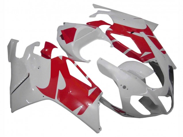 Weiß Rot 2003-2006 Aprilia RSV1000 Motorrad Verkleidung