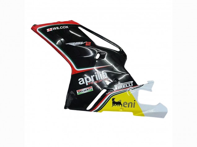 Weiß Rot Schwarz Gelb 58 2003-2006 Aprilia RSV1000 Motorrad Verkleidung