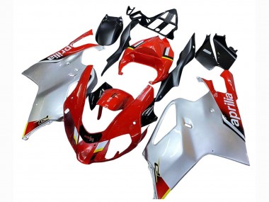Weiß Rot Schwarz 2003-2006 Aprilia RSV1000 Motorrad Verkleidung
