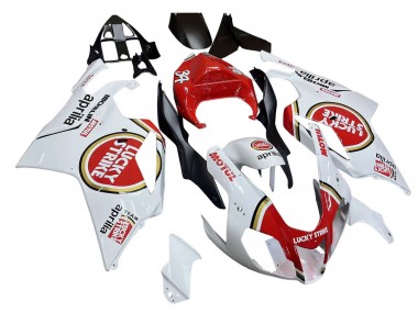 Weiß Rot Lucky Strike Motul 34 2003-2006 Aprilia RSV1000 Motorrad Verkleidung