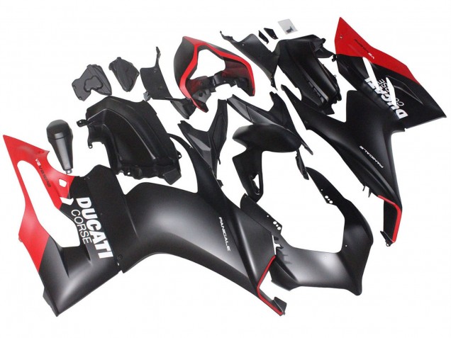 Rot Matt Schwarz Corse 2020-2024 Ducati Panigale V2 Motorrad Verkleidung