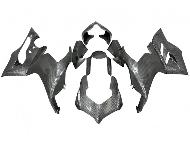 Schwarzer Carbonfaser Stil 2020-2024 Ducati Panigale V2 Motorrad Verkleidung