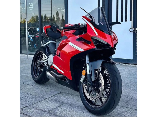 Rot Weiß 2020-2024 Ducati Panigale V2 Motorrad Verkleidung