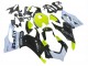 Weiß Limetten Grün Glänzendes Schwarz Stein Dinse VR 46 2020-2024 Ducati Panigale V2 Motorrad Verkleidung
