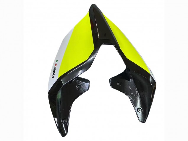 Weiß Limetten Grün Glänzendes Schwarz Stein Dinse VR 46 2020-2024 Ducati Panigale V2 Motorrad Verkleidung