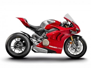 Silber Rot 2020-2021 Ducati Panigale V4 V4S Motorrad Verkleidung