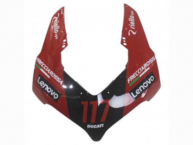 Rot Glänzendes Schwarz Lenovo 117 2020-2021 Ducati Panigale V4 V4S Motorrad Verkleidung