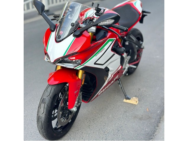 Weiß Rot Schwarz Grün 2017-2022 Ducati Supersport 939/939S Motorrad Verkleidung