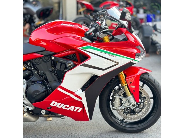Weiß Rot Schwarz Grün 2017-2022 Ducati Supersport 939/939S Motorrad Verkleidung