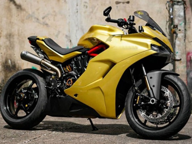 Gelb 2017-2022 Ducati Supersport 939/939S Motorrad Verkleidung