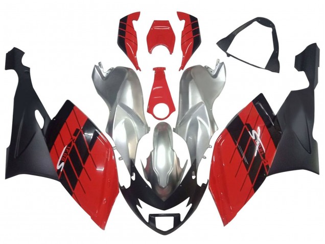 Silber Rot Schwarz 2005-2010 BMW K1200S Motorrad Verkleidung