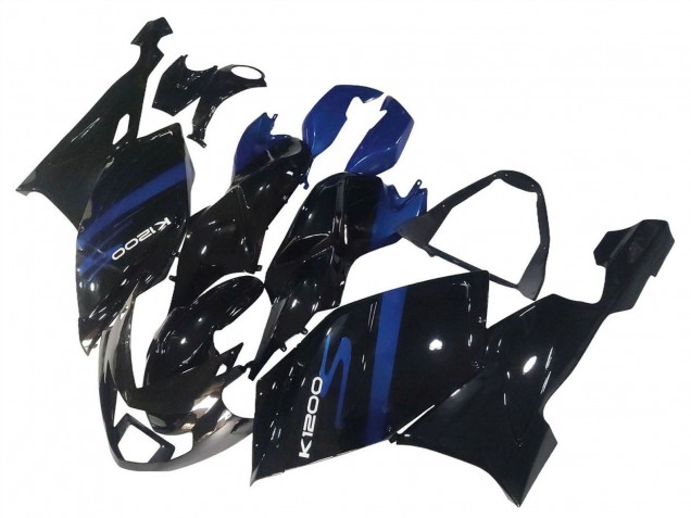 Blau Glänzendes Schwarz 2005-2010 BMW K1200S Motorrad Verkleidung
